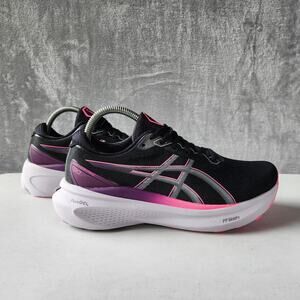 Asics Gel Kayano 30 Shoes Womens Size 8.5 Wide Running Sneakers Black Pink 8.5W